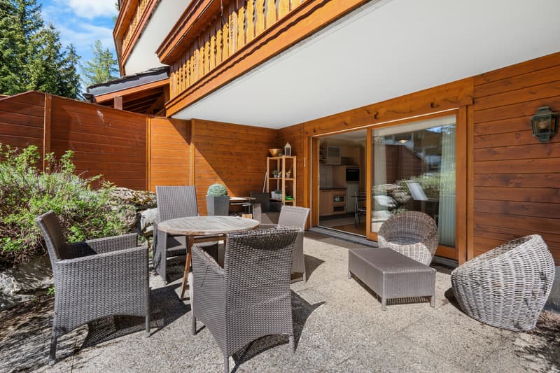 Crans-Montana Plan-Mayen : Appartement ski-in/ski-out avec terrasse (6)