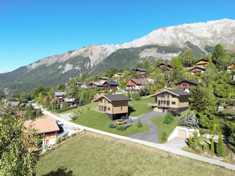 Chalet neuf à Mayens d'Arbaz - Vue panoramique - Résidence principale (3)