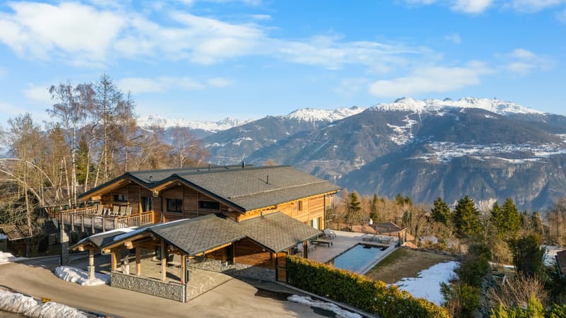 Chalet de prestige à Mayens d'Arbaz - Piscine et Vue imprenable (1)