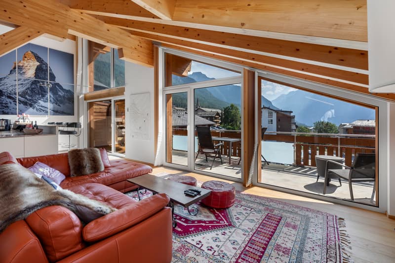 5.5 Zimmer Dachwohnung an grandioser Lage in Grächen (1)