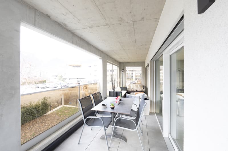 Magnificent 3½-room attic with large terrace/veranda in Aproz-Sion (6)