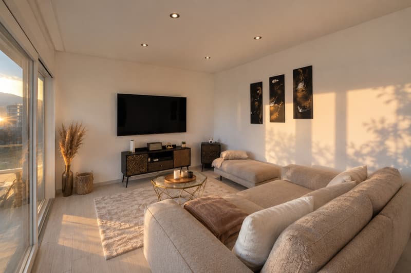 Magnifique attique 3½ pces- grande terrasse 87m2 + véranda -Aproz-Sion (4)