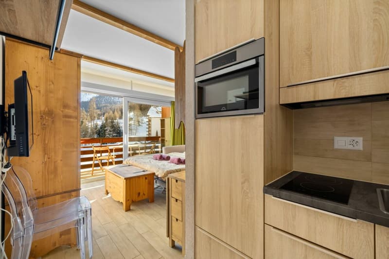 Ski-in Ski-out Apartment with 1.5 Rooms (7)