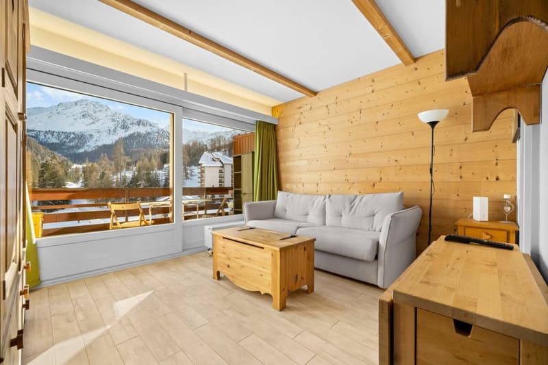Ski-in Ski-out Apartment with 1.5 Rooms (1)
