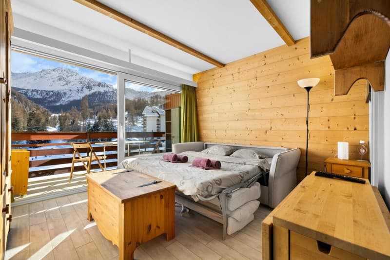 Ski-in Ski-out Apartment with 1.5 Rooms (5)