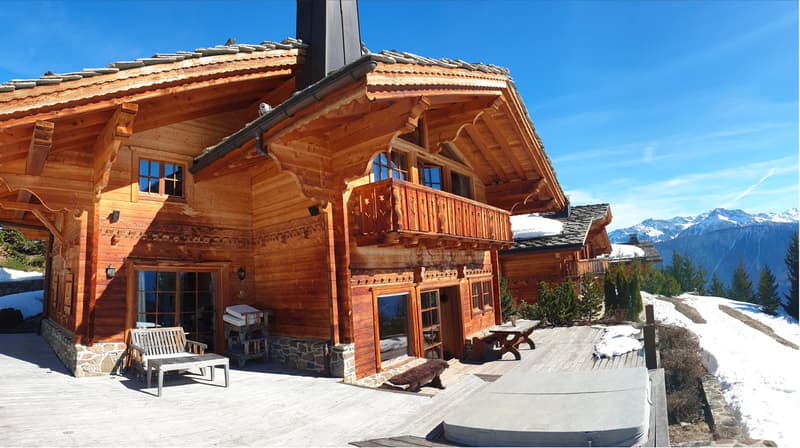 LOCATION Semaine Chalet familiale avec vue panoramique sur les Alpes (1)