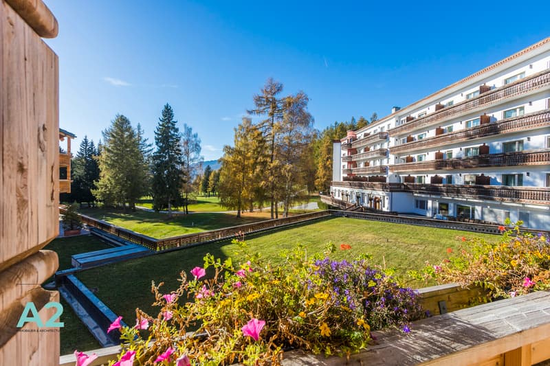 Zu vermieten für die Woche: Außergewöhnliche Wohnung im Zentrum von Crans (5)