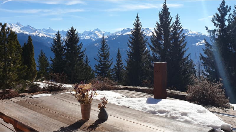 LOCATION Semaine Chalet familiale avec vue panoramique sur les Alpes (5)