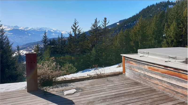 LOCATION Semaine Chalet familiale avec vue panoramique sur les Alpes (4)