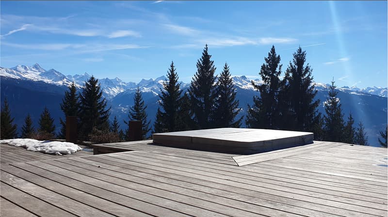 LOCATION Semaine Chalet familiale avec vue panoramique sur les Alpes (3)