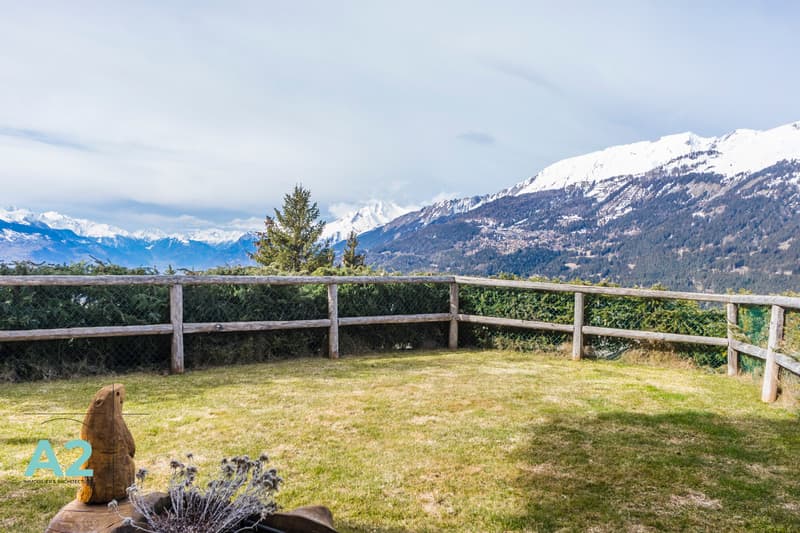 Chalet avec Vue imprenable sur la Vallée et les Alpes (6)