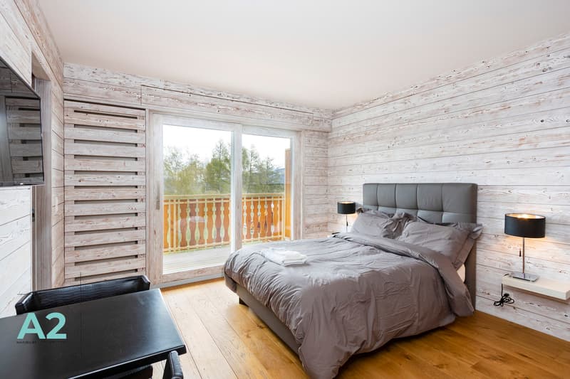 Very nice studio in the center of Crans with mountain view (2)