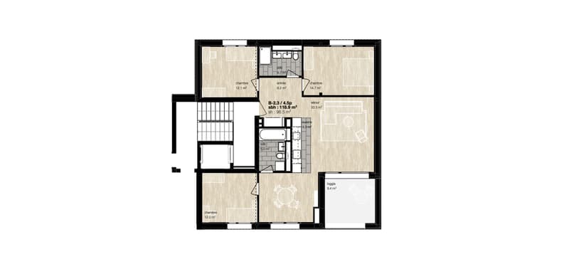 Location à l'année: appartement neuf au coeur du village de Montana (1)