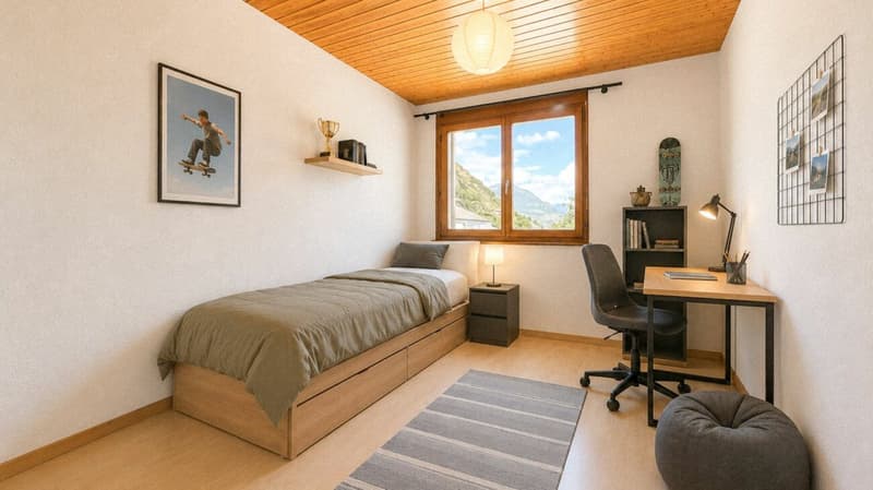 Duplex de 148 m² avec balcon et vue dégagée - Sion / Platta (8)