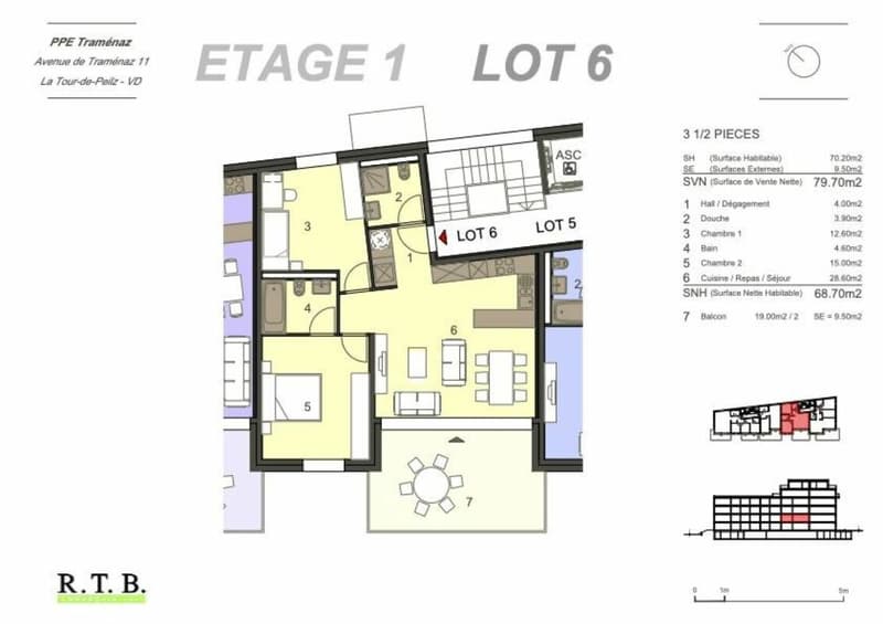 Apartment 3.5 rooms in La Tour-de-Peilz (11)