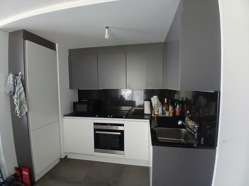 Moderne 2,5-Zimmer-Wohnung mit Balkon und Bergblick in Fully (4)