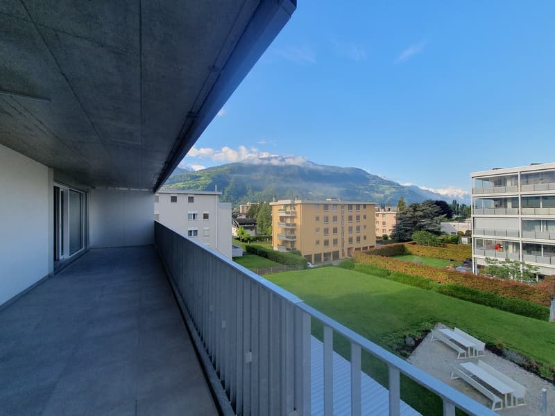 Appartamento moderno di 3,5 locali a Conthey – Vista sulle montagne & disponibile immediatamente (4)