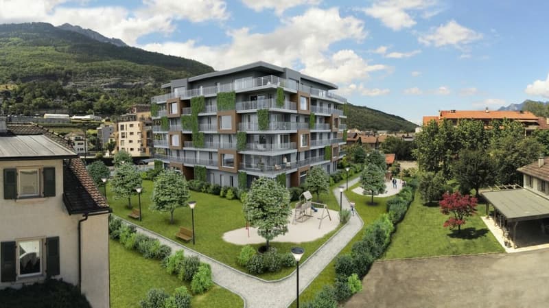 Location place de parc garage souterrain PPE Les Jardins de Mabillon Monthey (6)