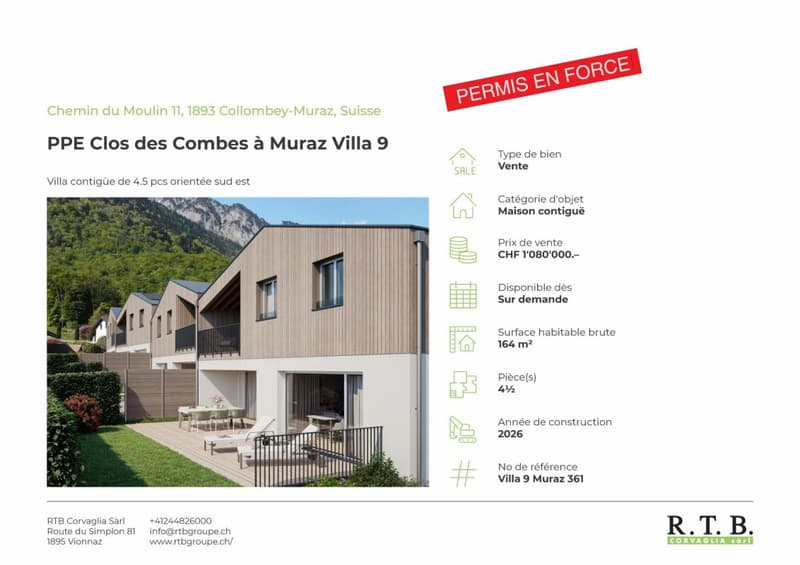 PPE Clos des Combes à Muraz (Monthey) Villa 8 (9)