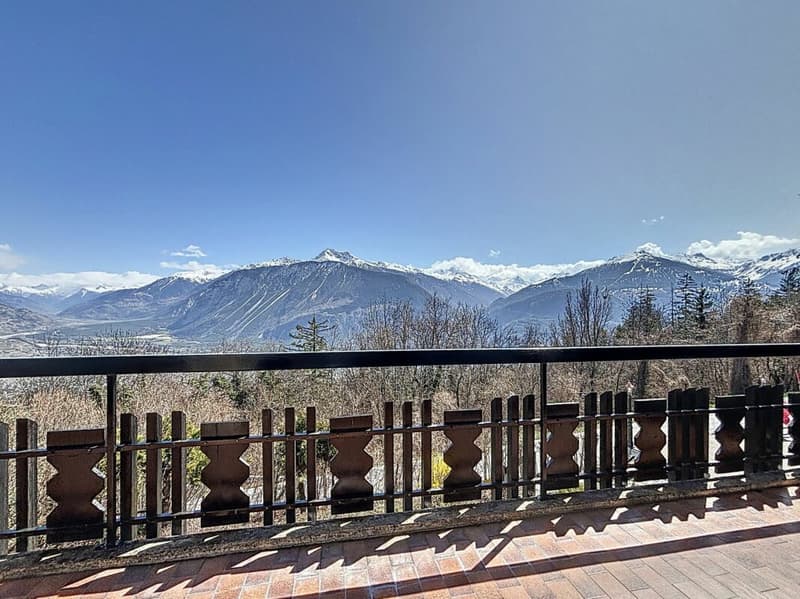 Appartement dans un chalet divisé en 2 à Mollens (1)