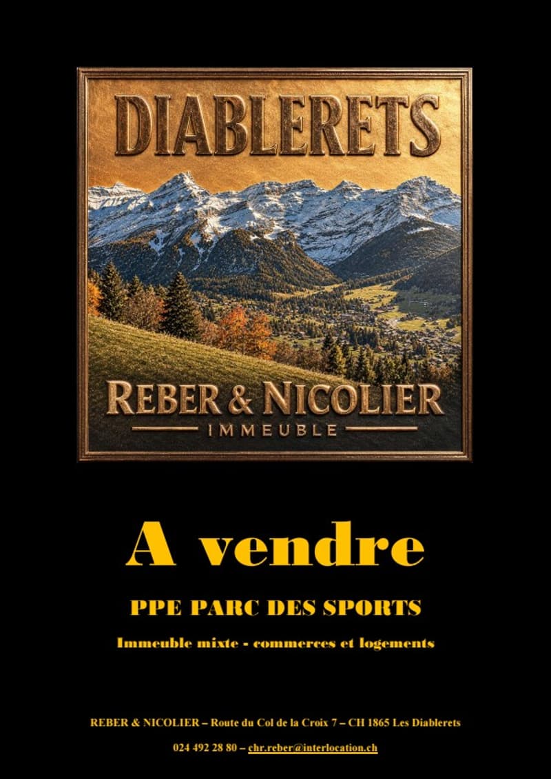 Immeuble résidentiel et commercial à vendre – Les Diablerets (1)