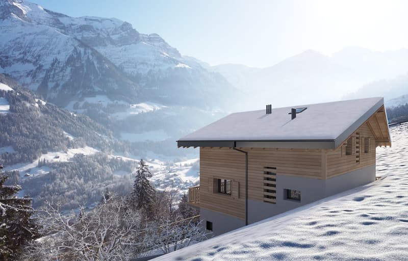 Individual Chalet "Les Pommats B" for Sale in Val d'Illiez – Building Permit in Force (3)