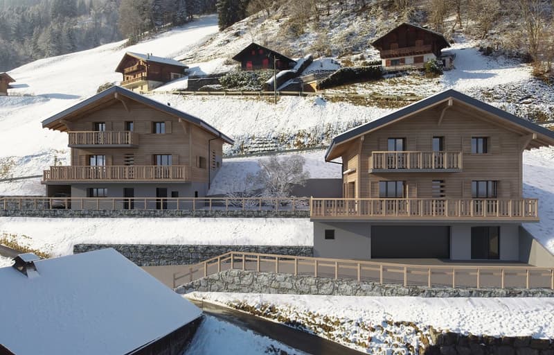 Individual Chalet "Les Pommats A" for Sale in Val d’Illiez – Building Permit in Force (4)
