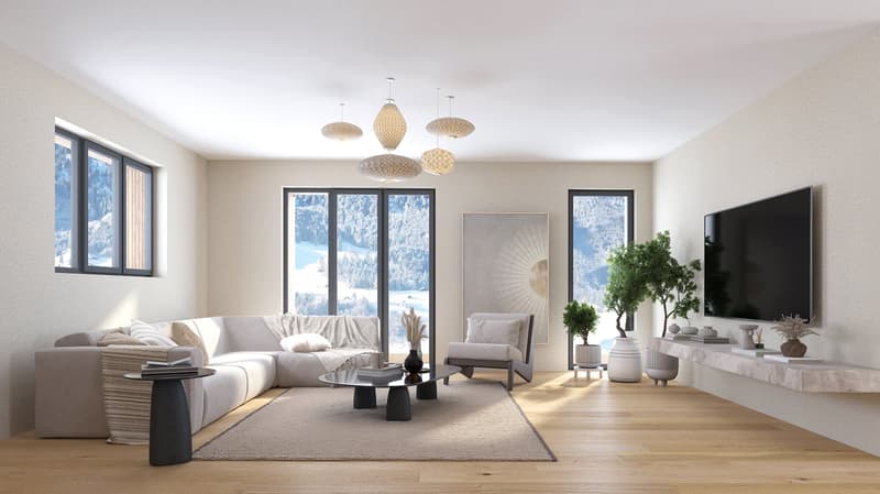 Individual Chalet "Les Pommats A" for Sale in Val d’Illiez – Building Permit in Force (5)