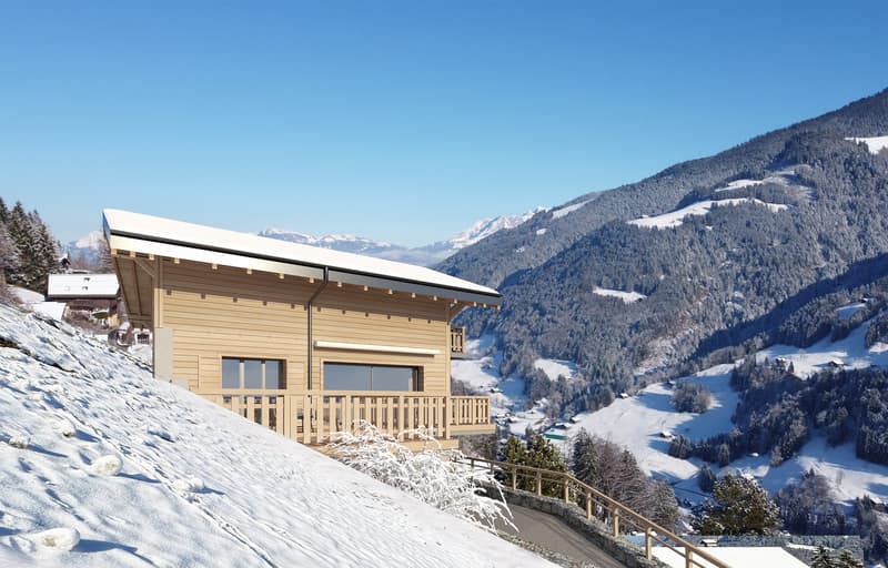 Individual Chalet "Les Pommats A" for Sale in Val d’Illiez – Building Permit in Force (3)