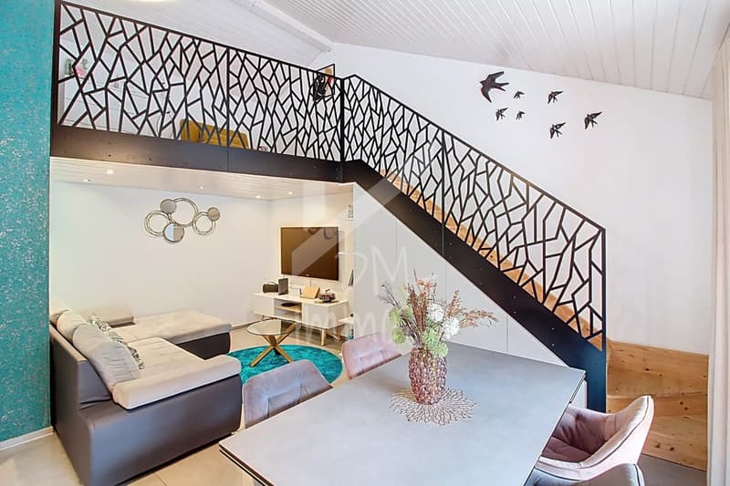 Magnificent attic 3.5 rooms + mezzanine (3)
