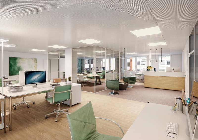 Modern office space in Biel – 482 m², flexibly usable (1)