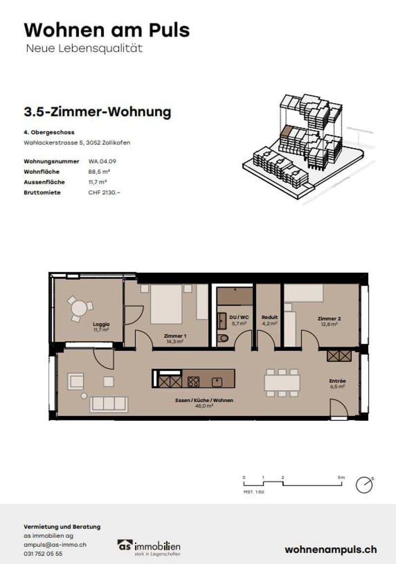 Moderne 3.5-Zimmer-Wohnung am Puls Zollikofen (7)