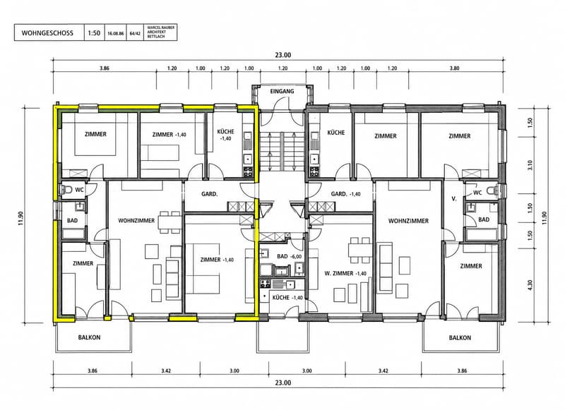helle 4-Zimmer-Wohnung mit Balkon in Bettlach zu vermieten! (12)