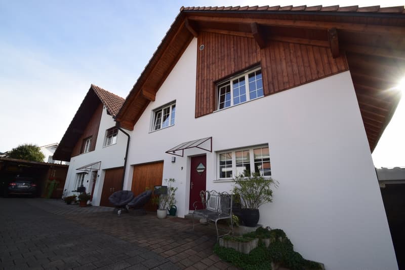 Gepflegte Doppelhaushälfte in Seedorf mit Wintergarten, Garten, Cheminée und Sauna (1)