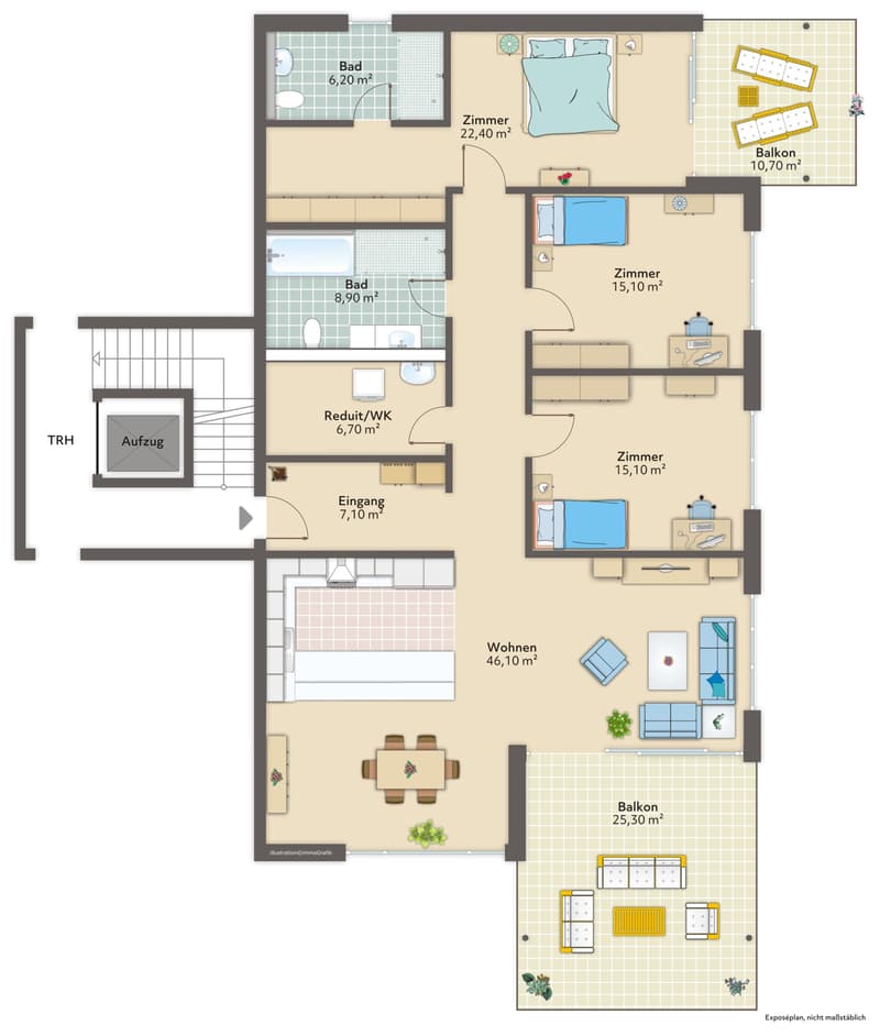 Grundriss Wohnung