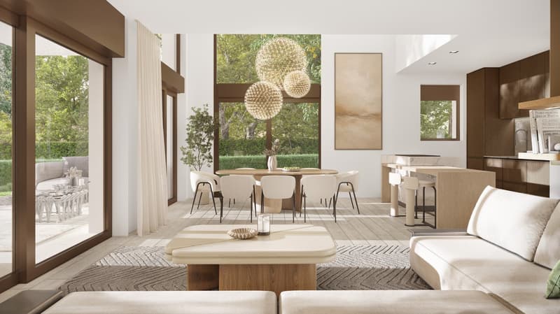 Deux villas contemporaines à Vésenaz (7)