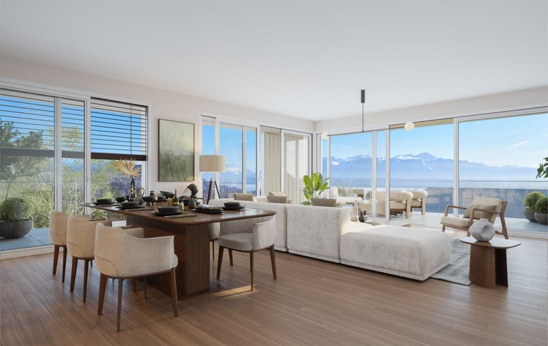 Appartement attique de 3.5 pièces à vendre à Lutry avec vue lac et Montagne au clame (6)
