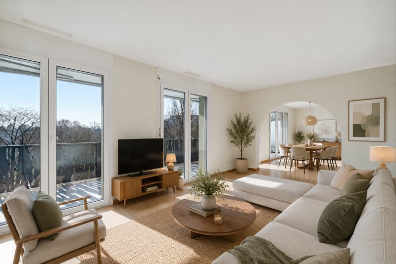 Exklusivität: Geräumiges Dachgeschoss mit 4 Zimmern, großer Terrasse und Balkon (4)