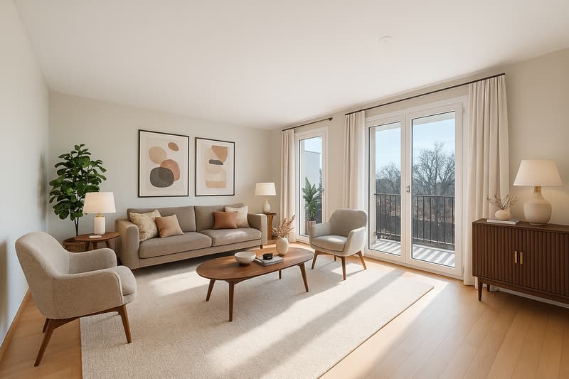 Exklusivität: Geräumiges Dachgeschoss mit 4 Zimmern, großer Terrasse und Balkon (9)