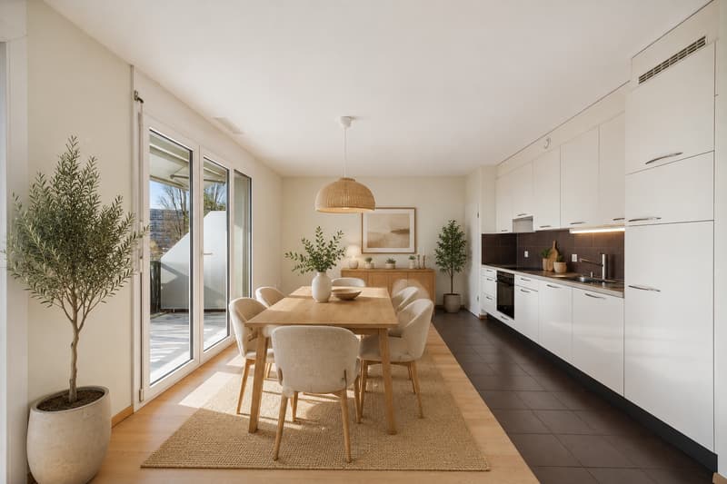 Exklusivität: Geräumiges Dachgeschoss mit 4 Zimmern, großer Terrasse und Balkon (6)