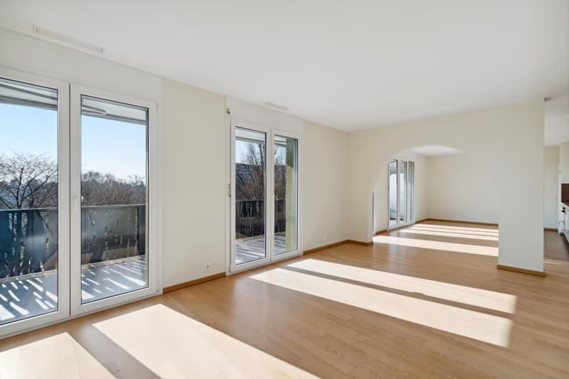 Exklusivität: Geräumiges Dachgeschoss mit 4 Zimmern, großer Terrasse und Balkon (3)
