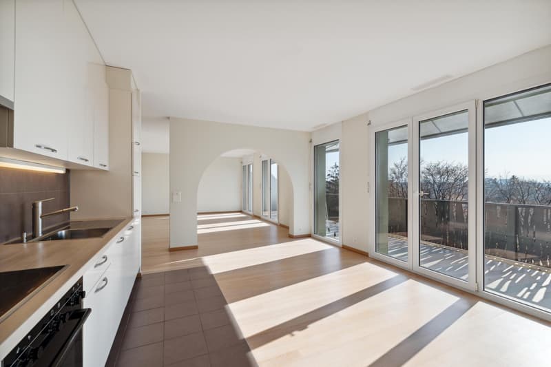 Exklusivität: Geräumiges Dachgeschoss mit 4 Zimmern, großer Terrasse und Balkon (2)