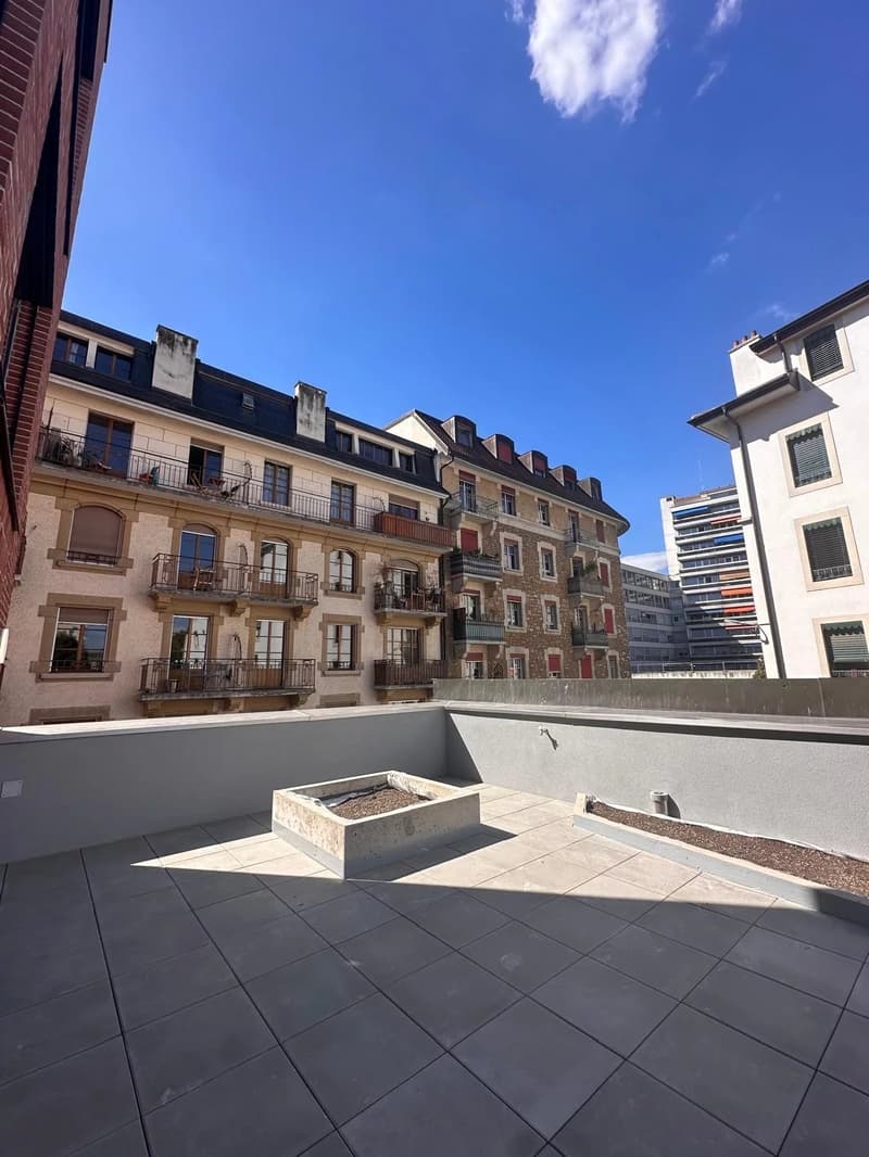 BIEN RARE - PETIT-SACONNEX ? 4 PIÈCES MEUBLÉ DE 70 M² AVEC TERRASSE ? RÉSIDENCE NEUVE (2)