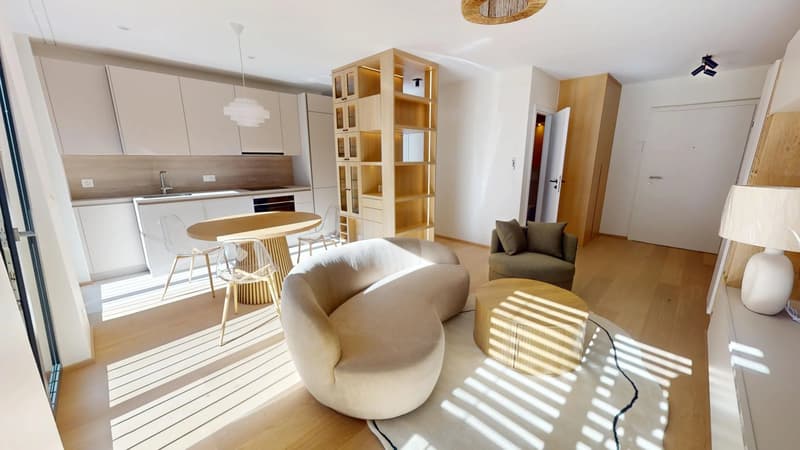 BIEN RARE - PETIT-SACONNEX ? 4 PIÈCES MEUBLÉ DE 70 M² ? RÉSIDENCE NEUVE (3)