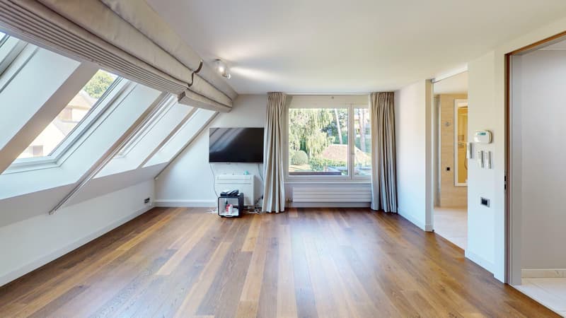 Duplex-attique d'exception avec terrasses panoramiques et parc privé. (3)