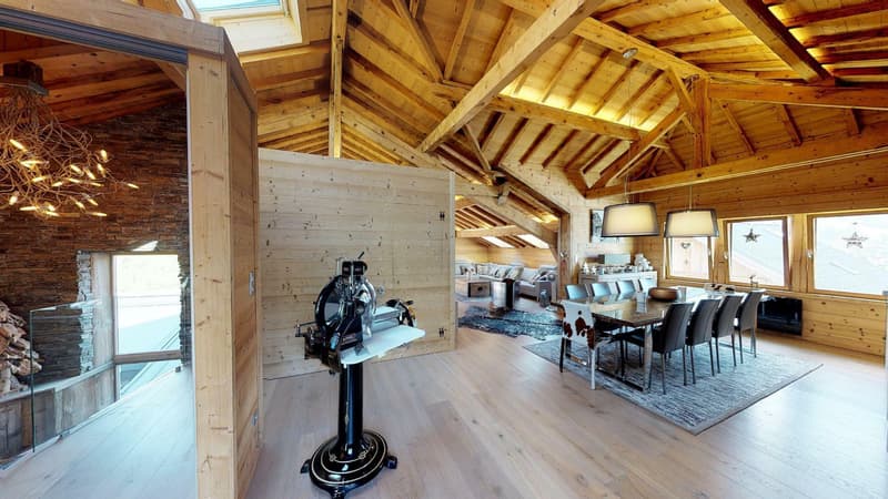L'art de vivre à Megève : attique élégant en coeur de village (4)