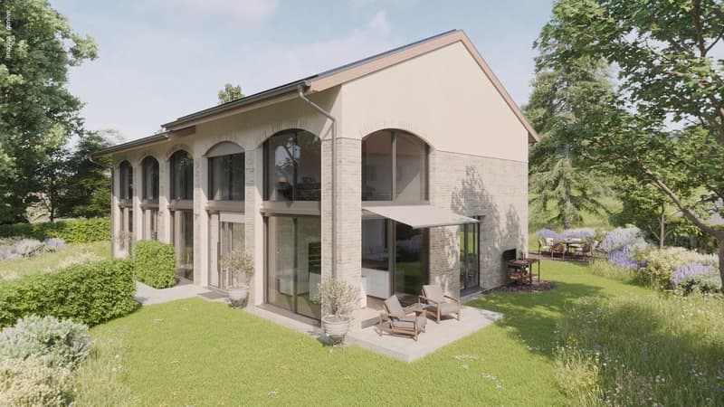 Exceptional contemporary villa with large garden in the heart of Anièr (1)