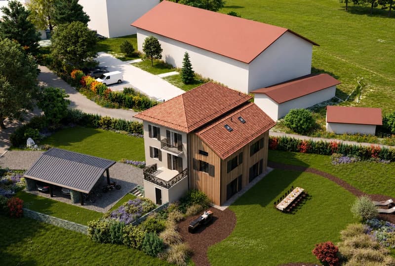 Attic with character and private garden & CASATAX eligibility in Cartigny (3)