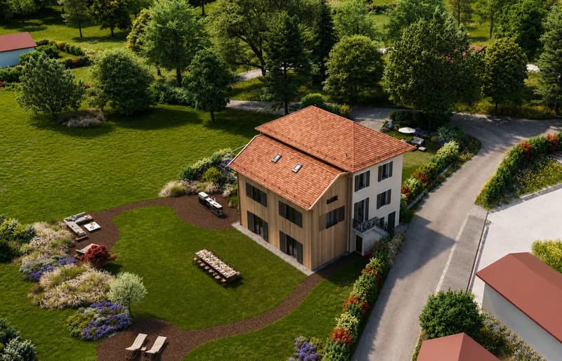 Attic with character and private garden & CASATAX eligibility in Cartigny (2)