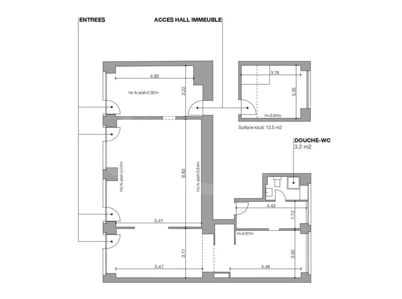32 Rue de Monthoux, Commercial arcade of 139 m2 - Pâquis (2)
